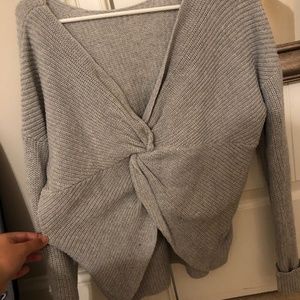 Loft back tie sweater